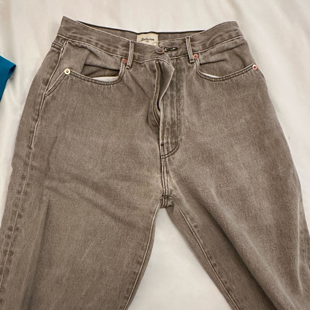 Bellerose Gray Straight Leg Jeans